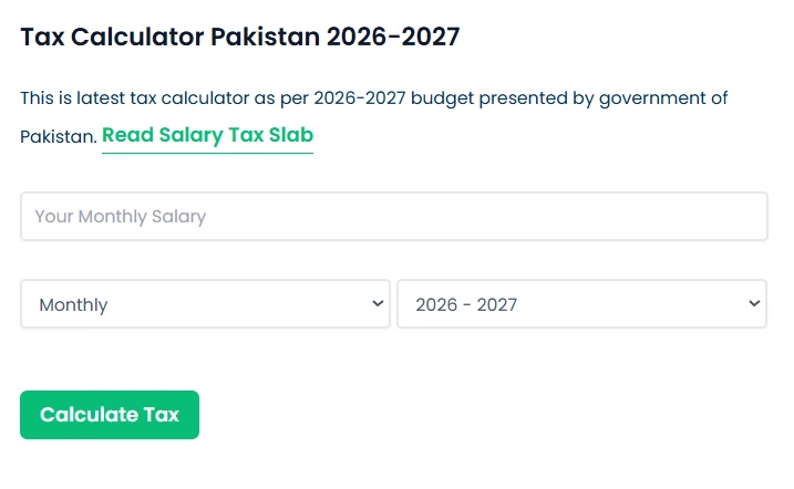 Salary tax calculator