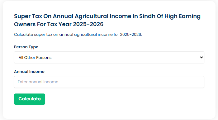 How to Use the Sindh Tax Calculator